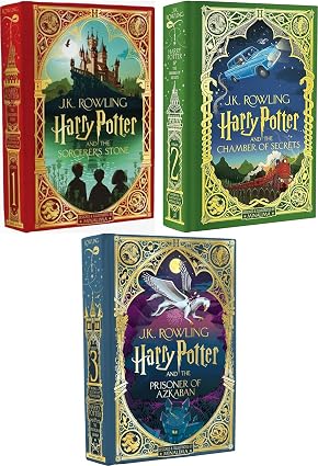 Harry Potter Minalima Illustrated Editions Set (3 Books) - Giochi e Prodotti per l'Età Evolutiva