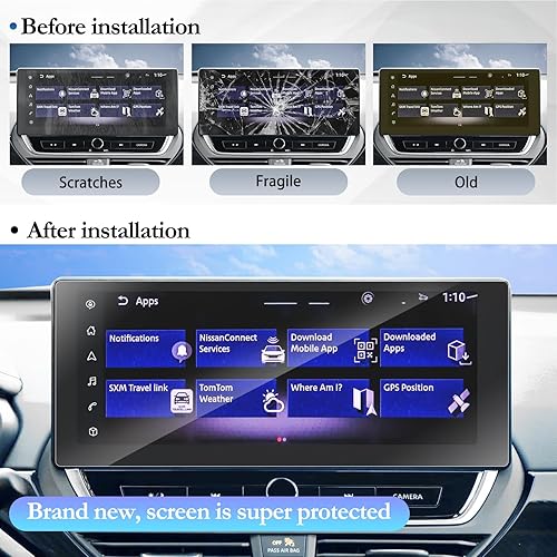 Vista 105 de SKTU Protector de pantalla de 8 pulgadas para Rogue 2021-2026 (SV, Rock Creek) / Altima SV 2019-2025 / Sentra (SR, SV) 2020-2025 Accesorios Rogue