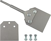 Vista 7 de Kit de herramientas de raspador de piso SDS Plus de 5 pulgadas, elimina el Thinset y los adhesivos, funciona con martillo giratorio SDS-Plus