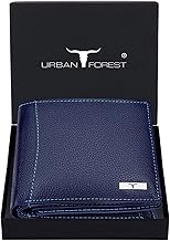 URBAN FOREST Oliver Blue Leather Wallet for Men, 6 Card Slot