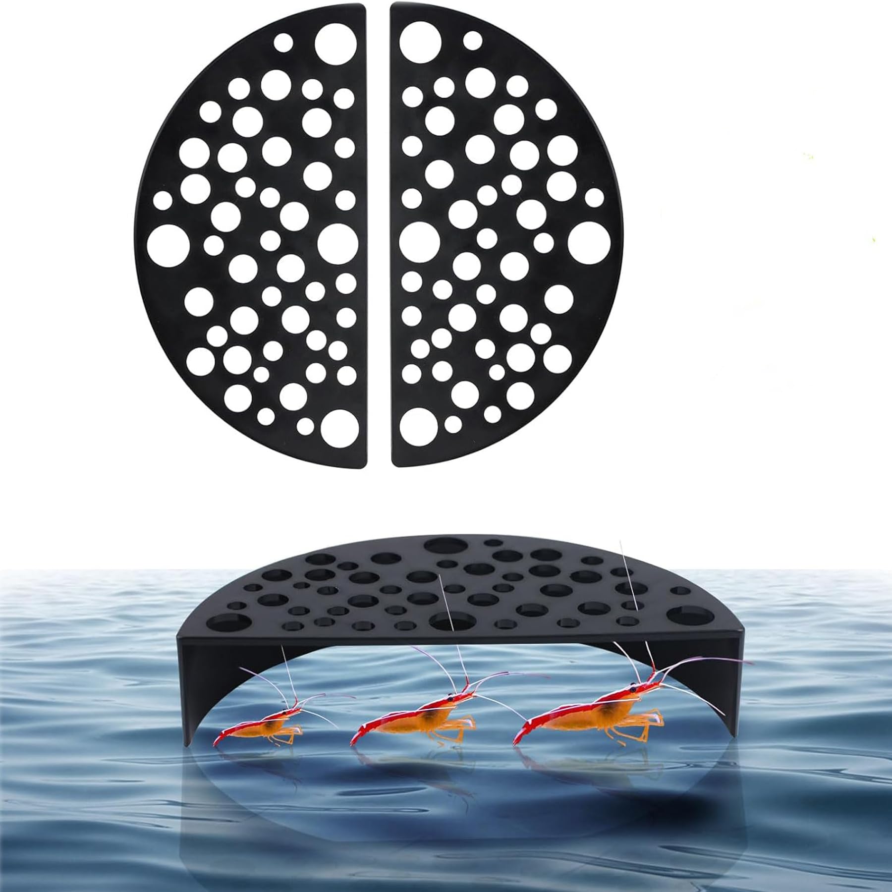 LZZEM 2Pcs Shrimp Hides for Aquarium Plastic Shrimp Breeding Shelter Reusable Cave Fish Tank Hiding Decorations for Fish Tank Fish Pond Shrimp Pond Breeding Pond