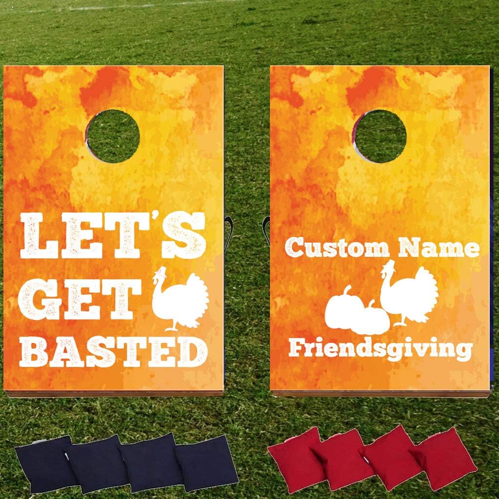 VictoryStore Thanksgiving Bag Toss Game Thanksgiving Cornhole Includes Bags