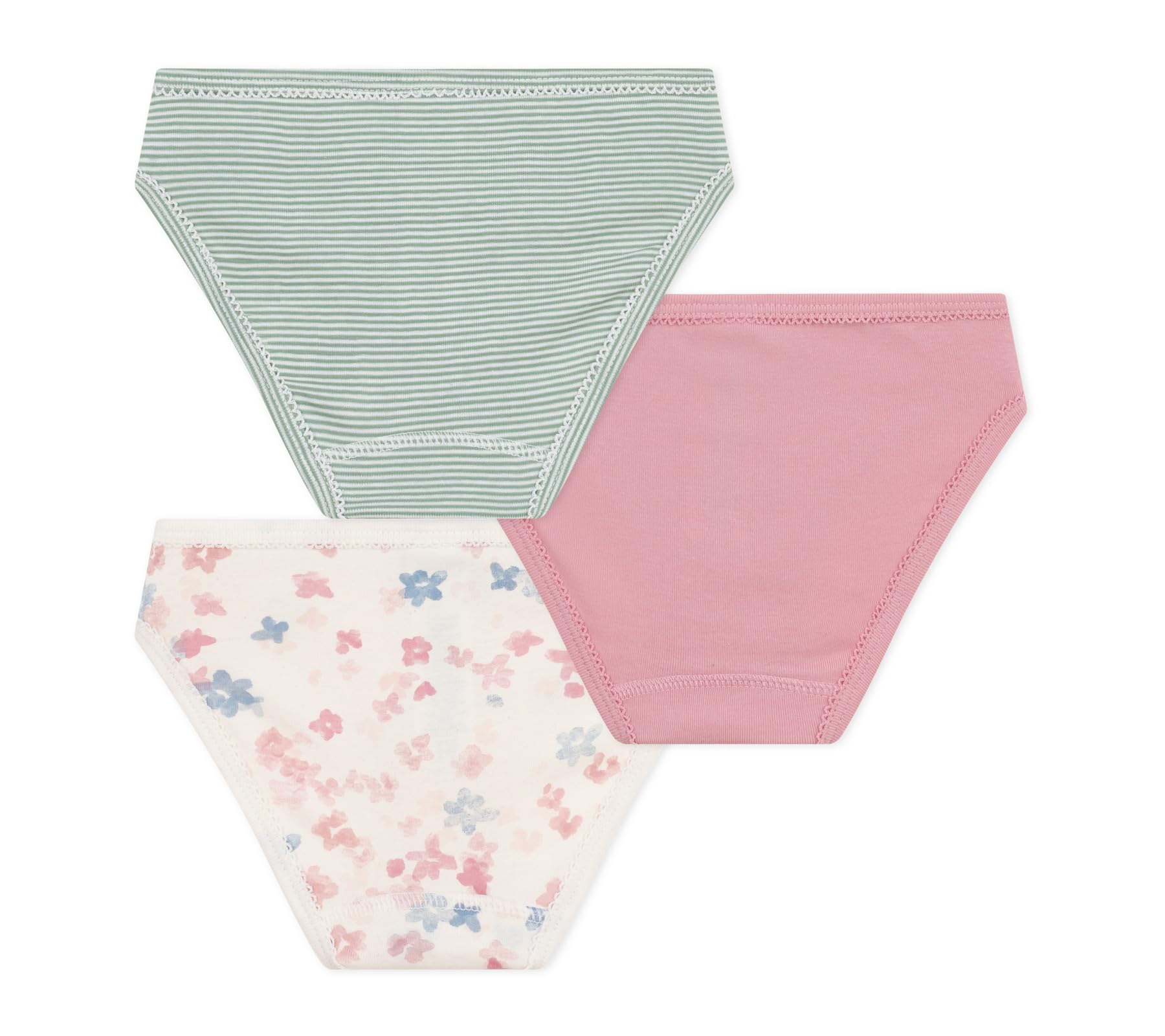 Petit Bateau Female 3 Bragas Ropa Día, Multicolor, 3 Años EU