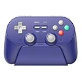 8BitDo Pro 3 Bluetooth Controller for Switch/Switch 2 – TMR Joysticks, Swappable ABXY Buttons, Pro Back Buttons, Charging Dock, Hall Effect Triggers, for Windows, Apple, SteamOS, Android - Purple