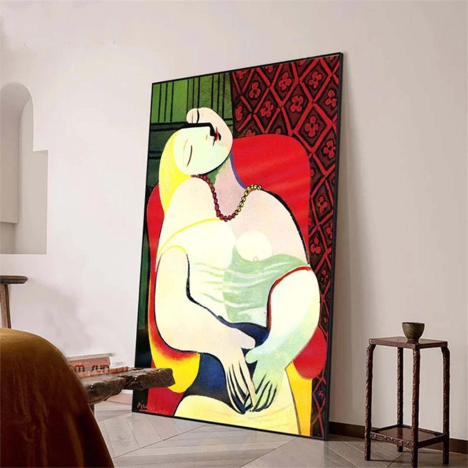 dsdsgog Famoso Picasso Guernica Arte Lienzo Pintura Gran Póster Abstracto e Impresiones Cuadro de Arte de Pared para Sala de Estar Decoración del Hogar 30x45cmx3 Sin Marco