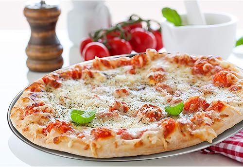 Vista 16 de Deedro Bandeja para hornear pizza, bandeja de pizza de acero inoxidable de 10 pulgadas, bandeja redonda para horno de pizza para el hogar