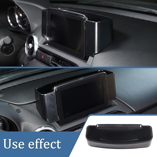 Miniatura 2 de HAPPYHORSE Caja de almacenamiento para consola central compatible con Mazda MX-5 2016-2023, organizador de bandeja de almacenamiento trasera de