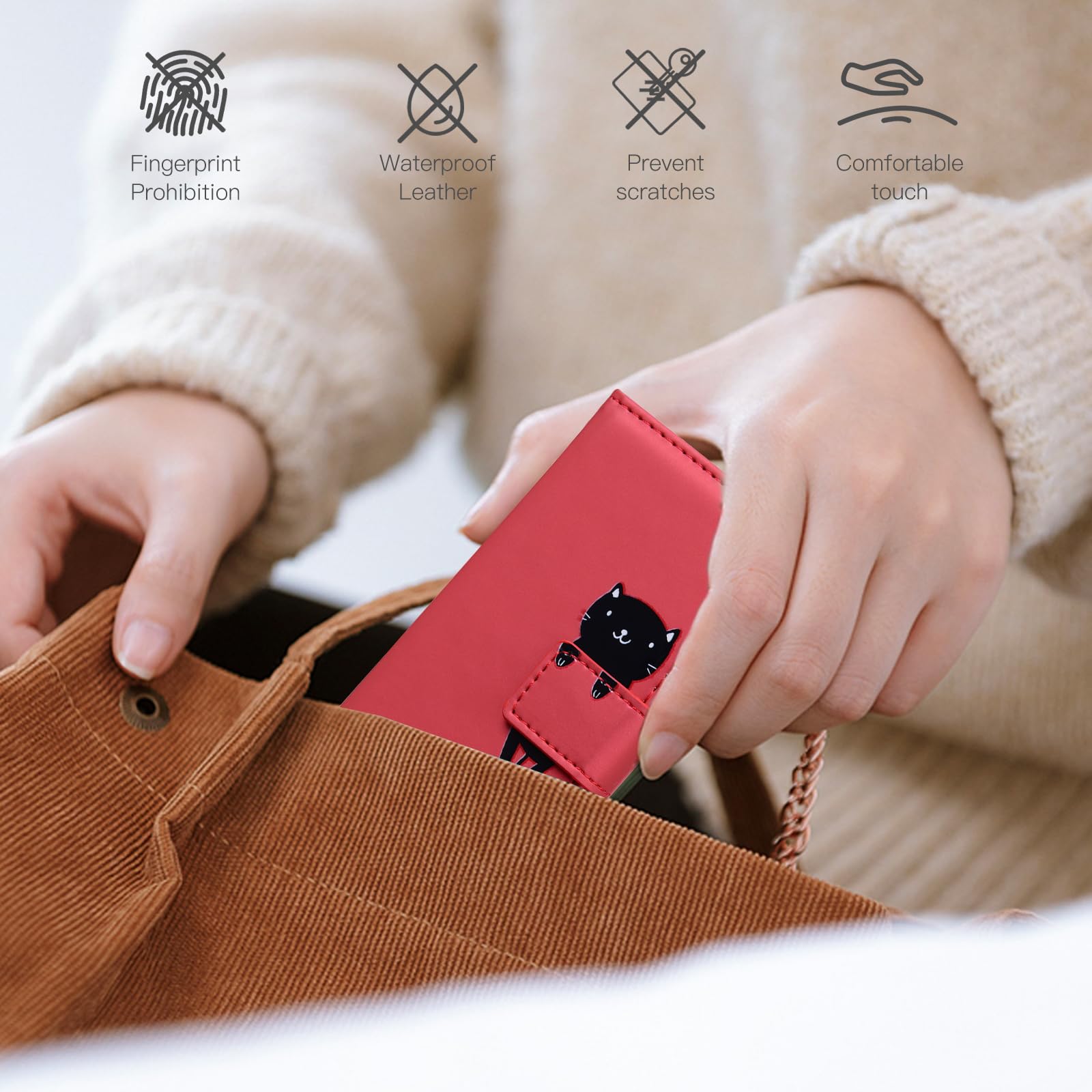 Etui Motorol Kompatybilny z Motorola Edge 50 Neo, Magnetyczny Portfel