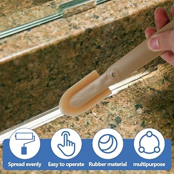 17Pcs Rubber Caulking Tool Kit, Silicone Caulking Caulk Finishing Tool, Caulking Tips Set, Caulk Applicator Tool, Caulking Smoothing Tool, Sealant Finishing Tool for Brick Skirting