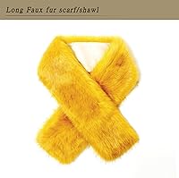 Vista 41 de Dikoaina Bufanda de piel sintética de invierno para mujer Blanco