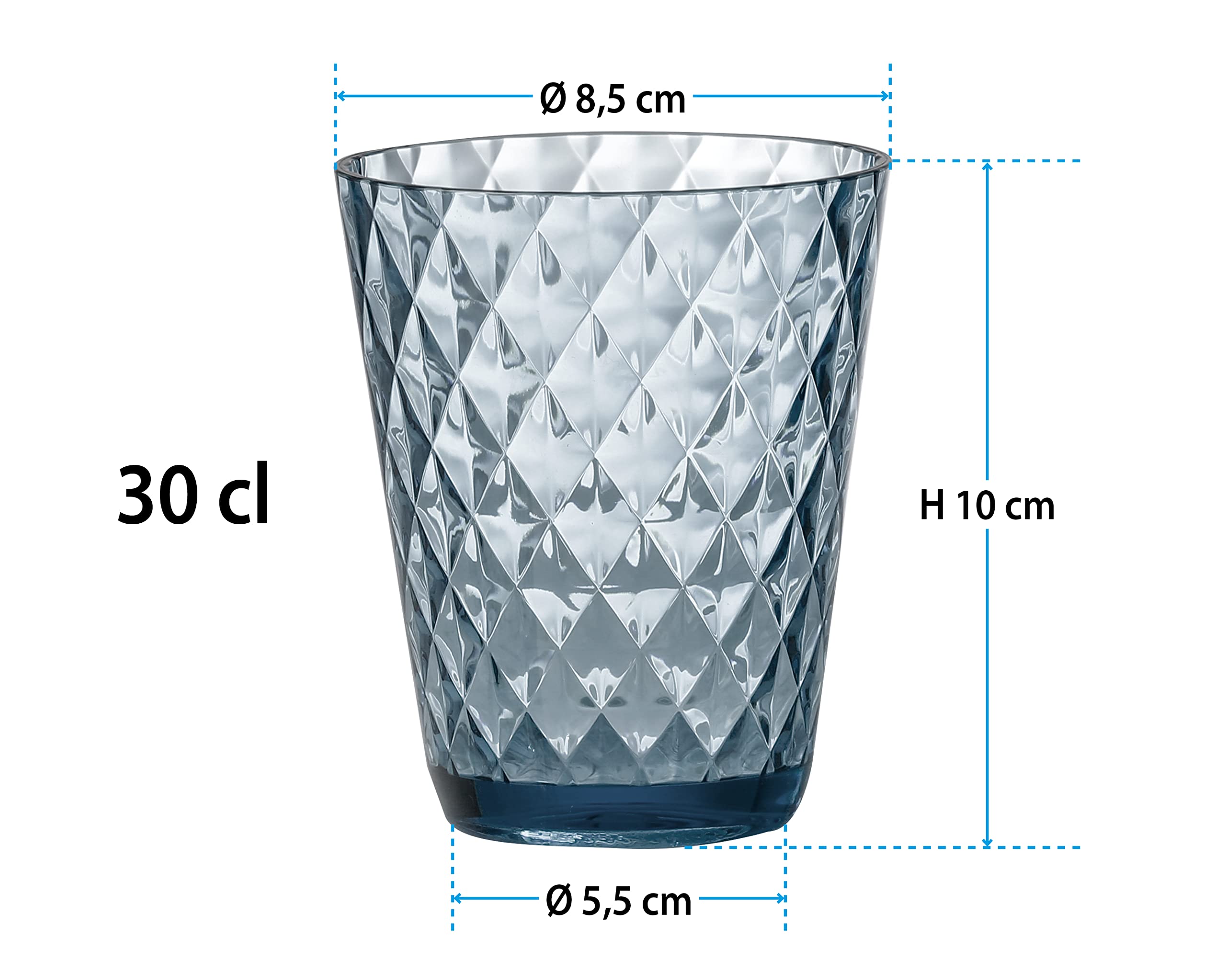 Brunner Diamond szklanki do picia, zestaw 4 szt