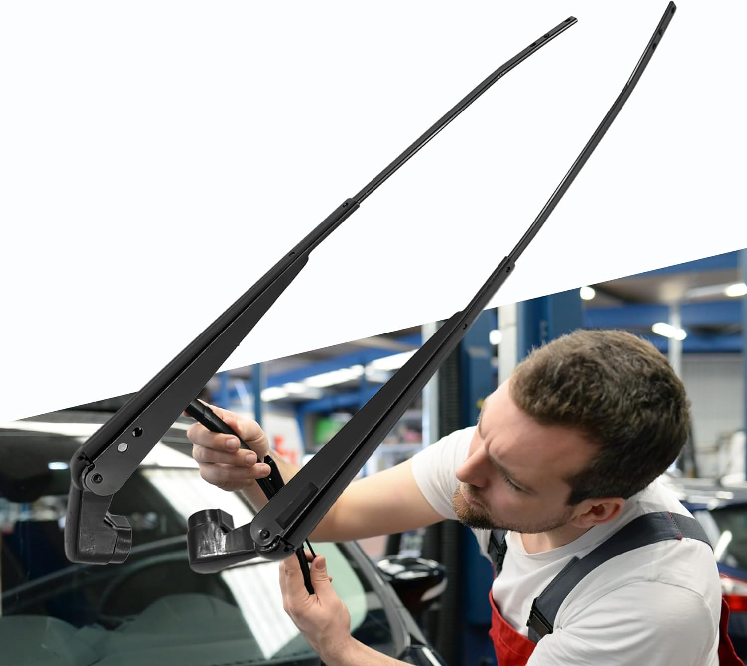 42857 428581 Pair Front Windshield Wiper Arm Prevent rust UV protection coating Compatible with Toyota 1984-1988 Pickup 4Runner Replace OE 85210-89102 85190-89132