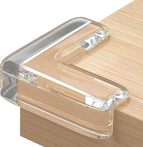 Protectores de esquinas transparentes, protección para bebés, protectores de esquinas para muebles, mesas y esquinas afiladas (forma de L/12