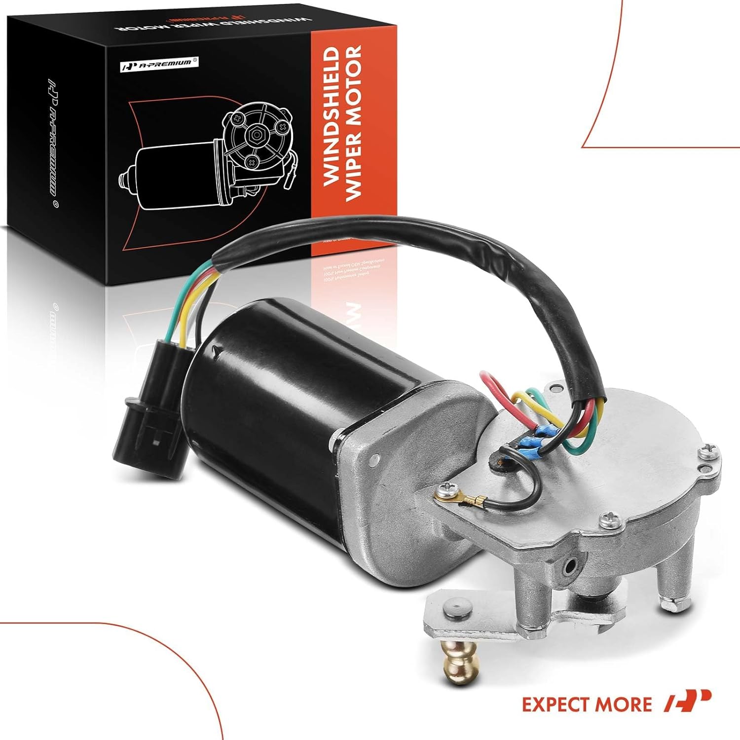 A-Premium Front Windshield Wiper Motor Compatible with Kia Optima 2001-2005, Magentis 2001-2006, Sedan, 5-Pin, Replace# 98110-3C200, 981103C200