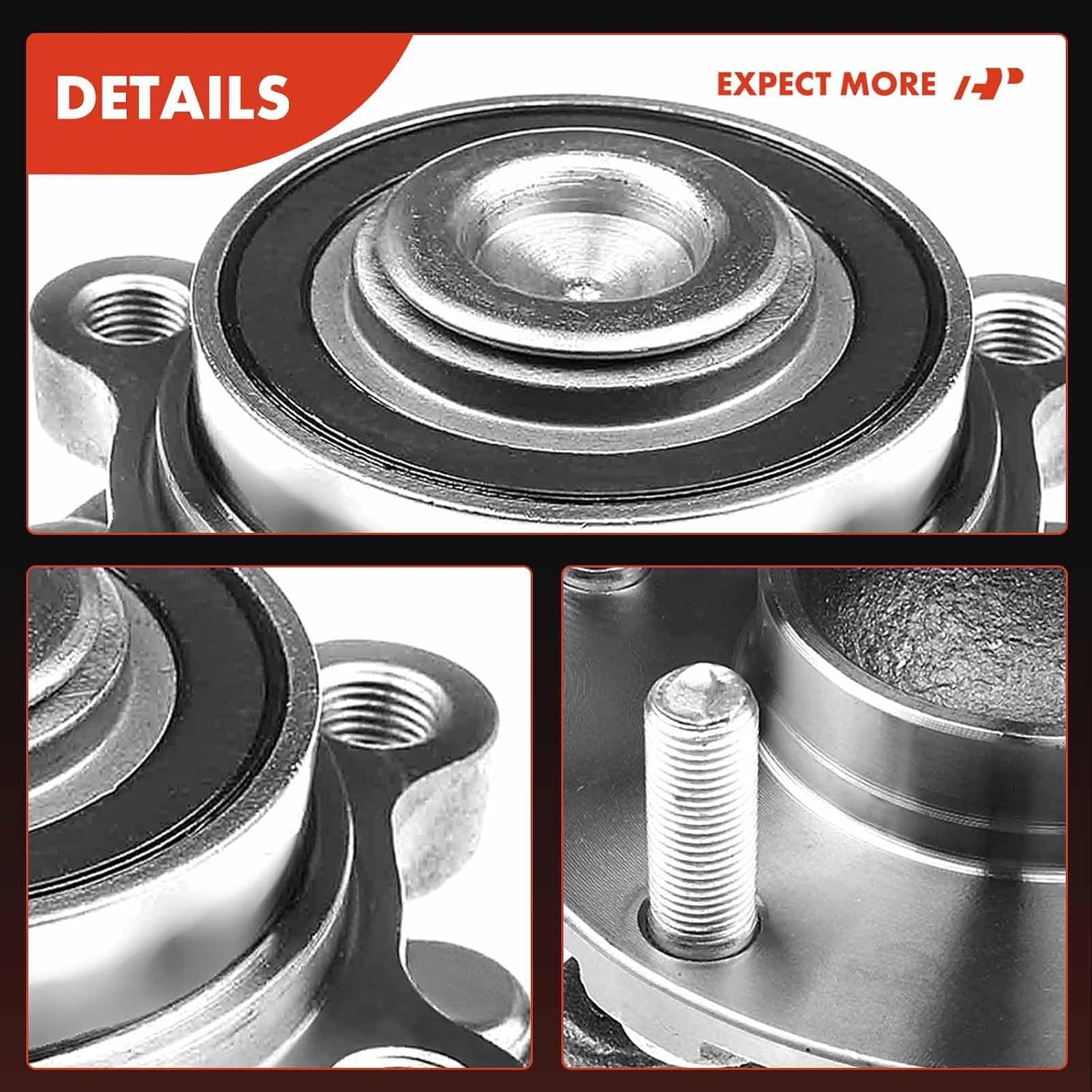 A-Premium Front Wheel Bearing and Hub Assembly with 5-Lug Compatible with Infiniti G35 2003-2007, Nissan 350Z 2003-2009, RWD and with 4-Wheel ABS