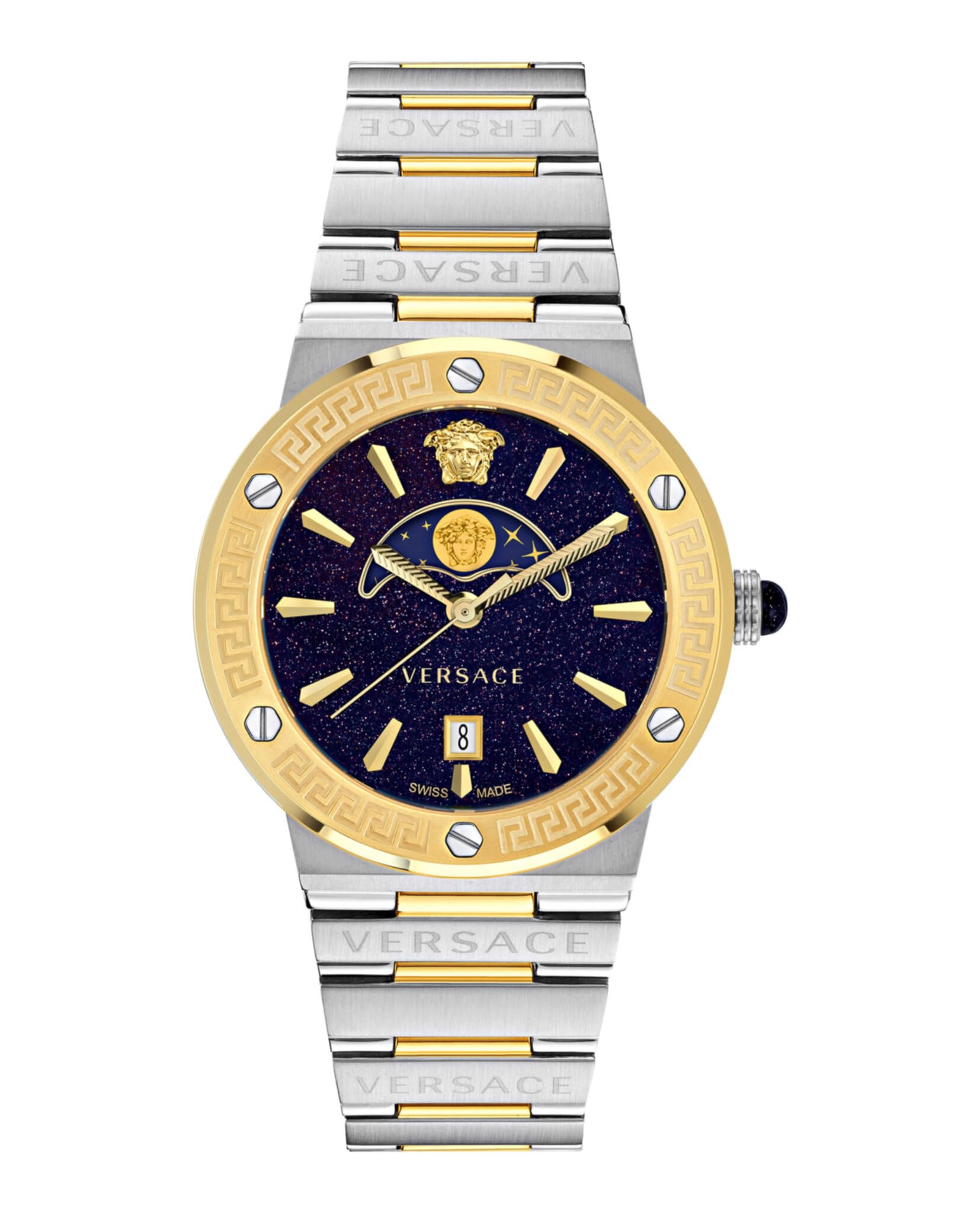 Versace Women's Analogue Swiss Quartz Watch with Stainless Steel Strap VE7G00223