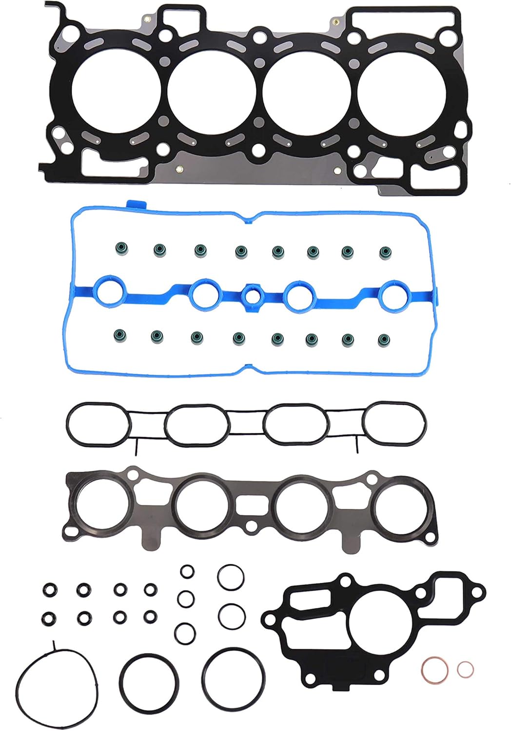DNJ HGS635 MLS Cylinder Head Gasket Set for 2007-2012 Nissan Cube Sentra Versa 1.8L-2.0L L4 16V DOHC 1798cc