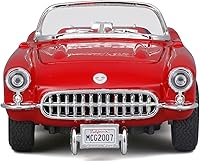 Vista 6 de Kit de automóvil fundido a presión Maisto, línea de montaje 1957 Chevrolet Corvette, escala 1/24, rojo