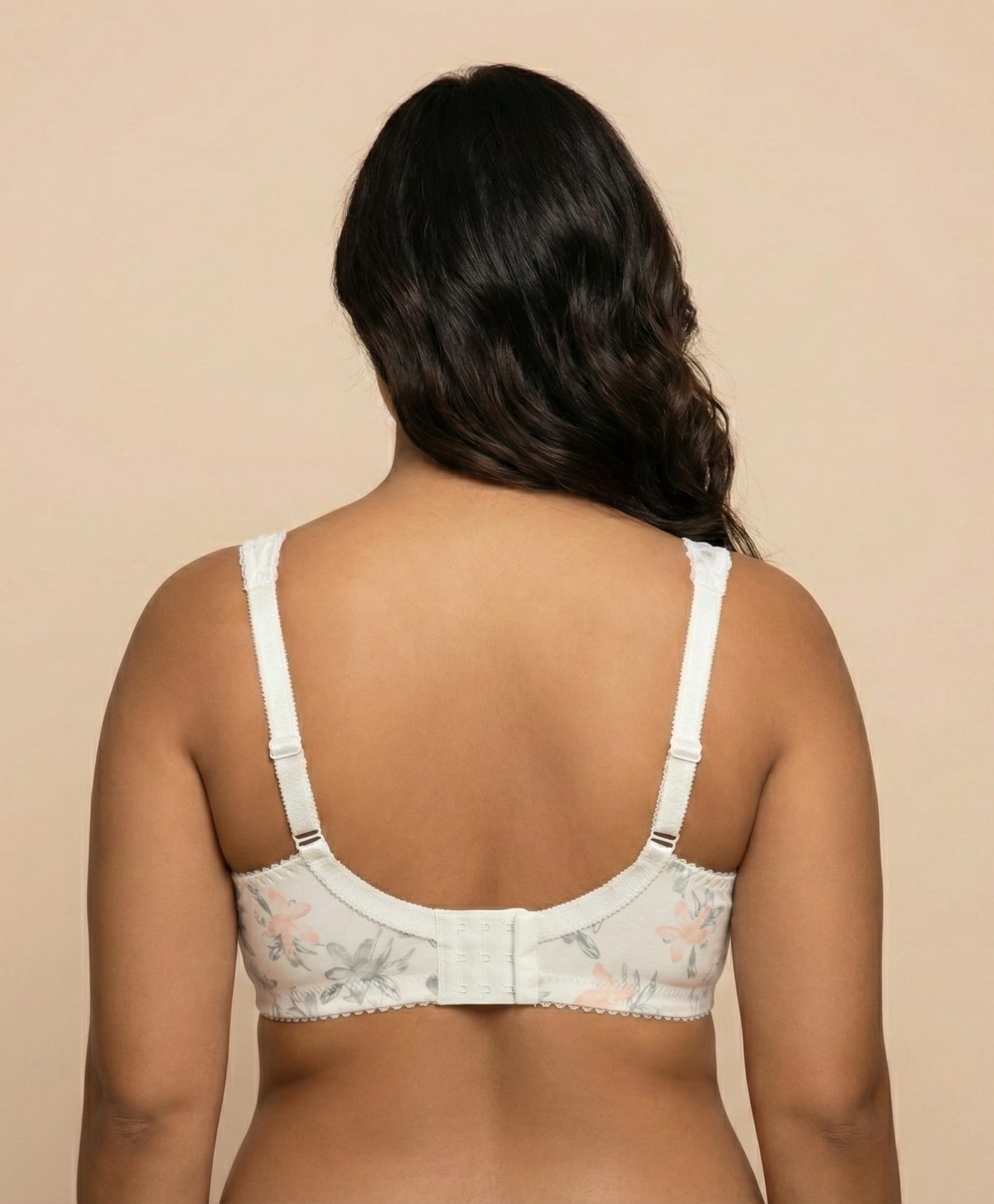 Soutien-gorge femme Amelia sans armatures coton blanc - Soutien-gorge de soulagement B-F XXL grandes tailles - Soutien-gorge minimiseur - Soutien-gorge large bretelles