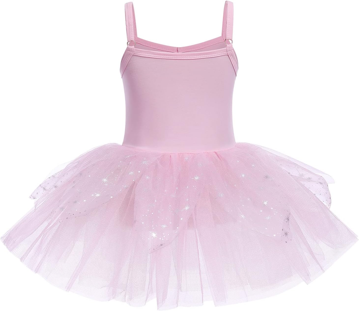IBAKOM Ballet Leotard Dress for Girls Ballerina Outfits Shiny Sequins Dance Tutu Gymnastic Leotards