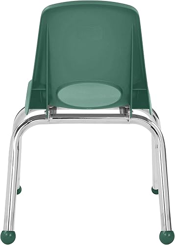 Miniatura 373 de Factory Direct Partners 10355-BL Silla escolar apilable de 10 pulgadas, asiento apilable para estudiantes con patas de acero cromado y rodamientos
