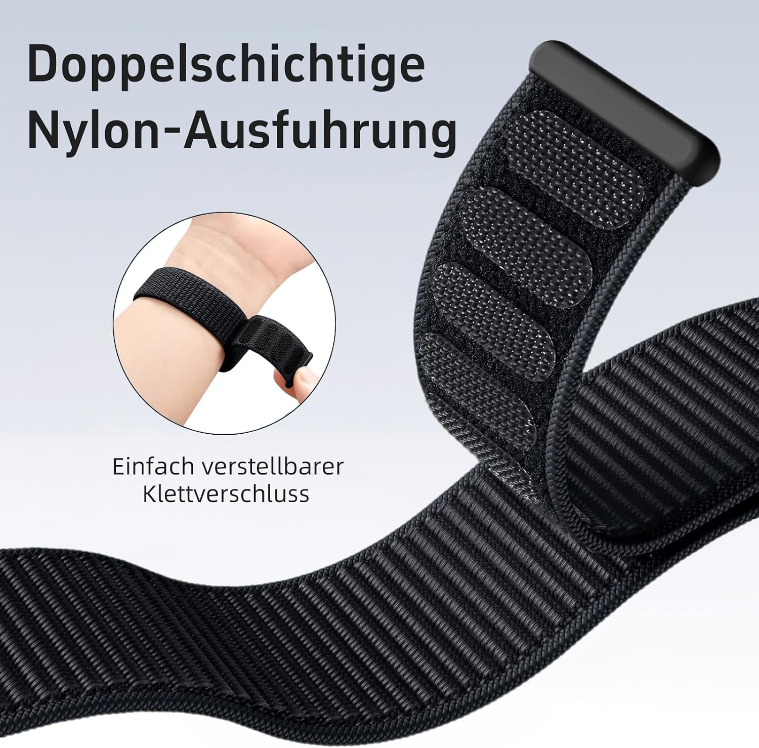 Harikiri 20mm 22mm 26mm Nylon Bands for Garmin Fenix 8/7/6/5/7S/7X/7s Pro/7 Pro/7X Pro/Fenix E Soft Elastic Adjustable Quick Release Elastic Nylon Straps Replacement Wristband for Men Women