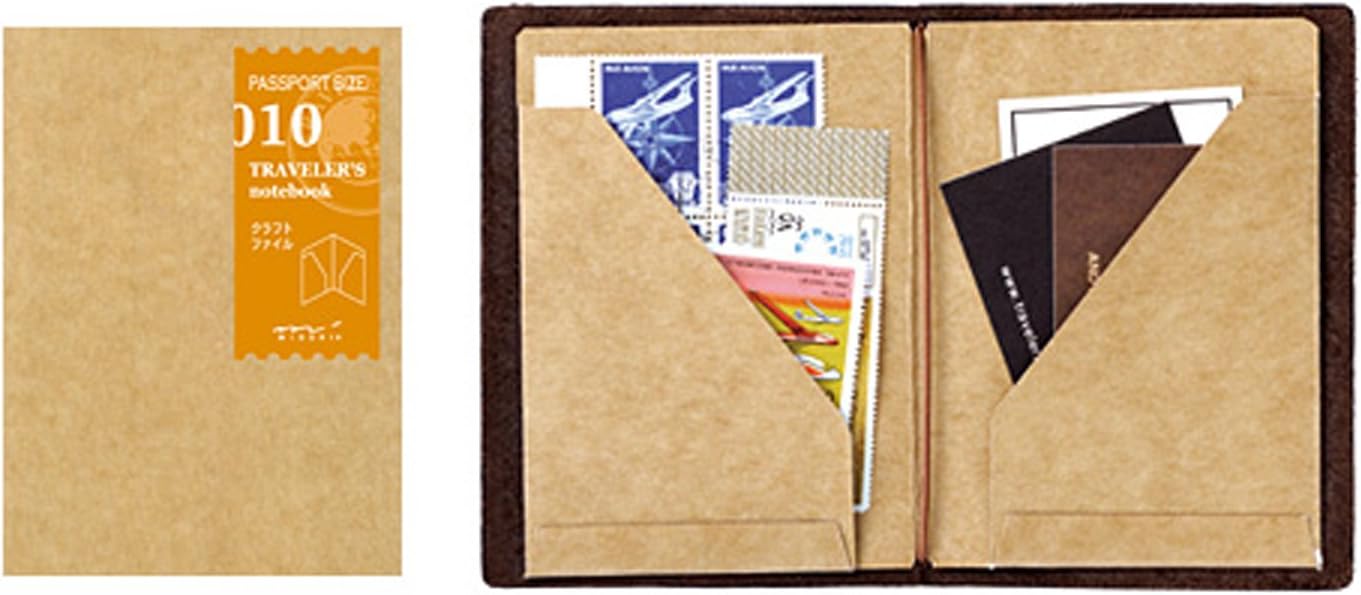 Midori Traveler's Notebook Passport Size Refill - MD Paper Grid Notebook, 5mm Squares, 64 Pages