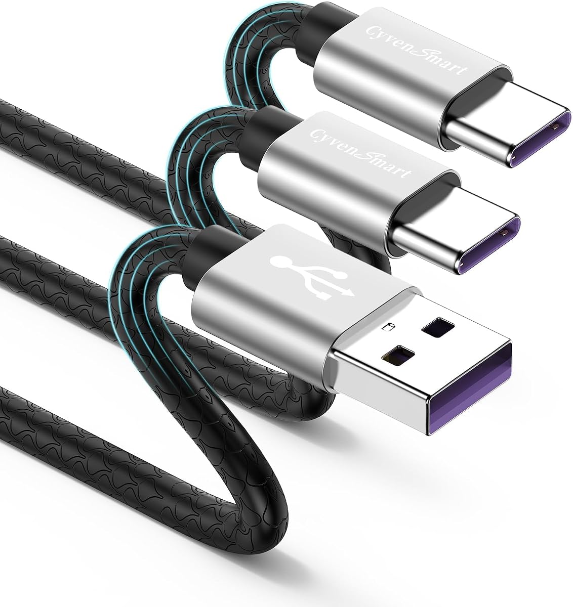 USB Type C Cable 10ft, [2 Pack] USB A 2.0 to USB-C 10 ft Type C Fast Charger Extra Long Durable TPE USBC to USBA Cord for iPhone 17/16/15 Pro Plus Pro Max Samsung Galaxy A10/A20/A51/S10/S9 Plus/Note 9