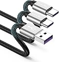 USB Type C Cable 10ft, [2 Pack] USB A 2.0 to USB-C 10 ft Type C Fast Charger Extra Long Durable TPE USBC to USBA Cord for iPhone 17/16/15 Pro Plus Pro Max Samsung Galaxy A10/A20/A51/S10/S9 Plus/Note 9