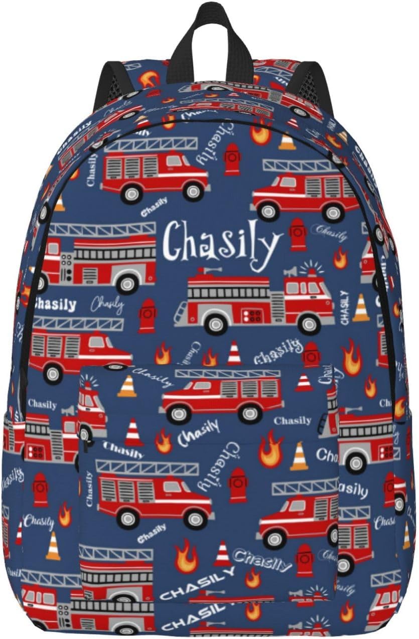 Personalized Backpack| Custom Name Backpacks For Her/Him For Work,Weekend Getaway,Traveling,Hiking,Camping |Funny Vehicle Pattern Backpack (C - style 1)