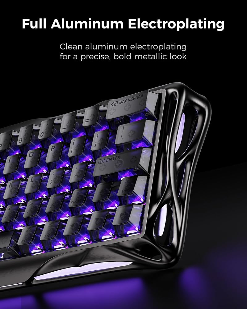 GravaStar Mercury V60 Pro 60% HE Magnetic Gaming Keyboard, True 8kHz Polling Rate, 0.125ms Latency, Dynamic Rapid Trigger, 0.005mm Adjustable Actuation, Full Aluminum Frame