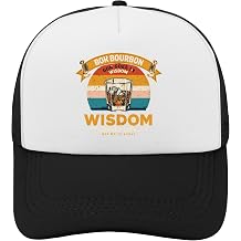 Bok Bourbon Wisdom Out Hat Funny Trucker Hats for Women Baseball Caps Funny Birthday Gifts