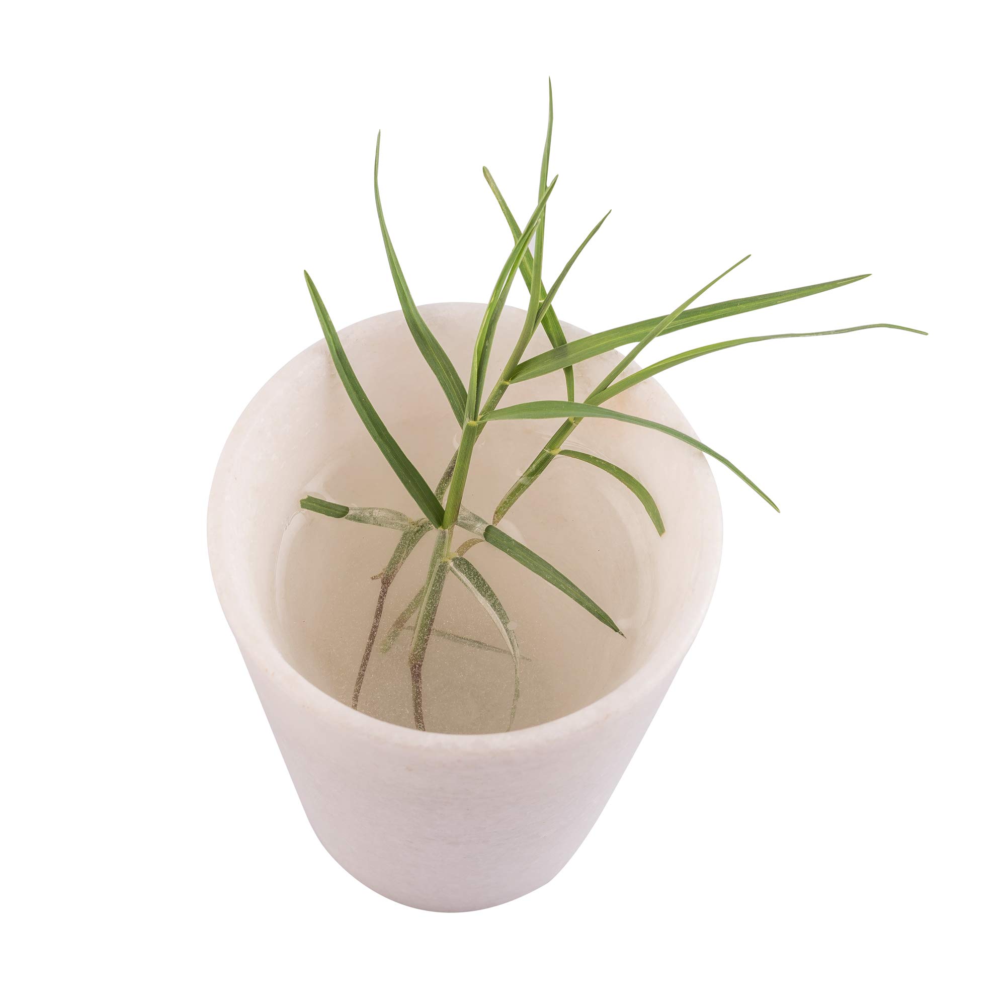 Handmade White Marble Glass for Durga Pooja | holy Water Glass |Small Marble Glass