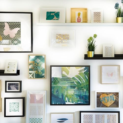 Miniatura 8 de Tiras grandes para colgar cuadros, resistentes, 16 pares (32 tiras blancas con adhesivo) sin daños para colgar cuadros en la pared sin clavos