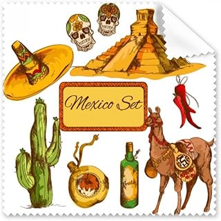 Sombrero Mexico Pyrad Desert Cactus Mexican Cleaning Cloth Phone Screen Glasses Cleaner 5pcs