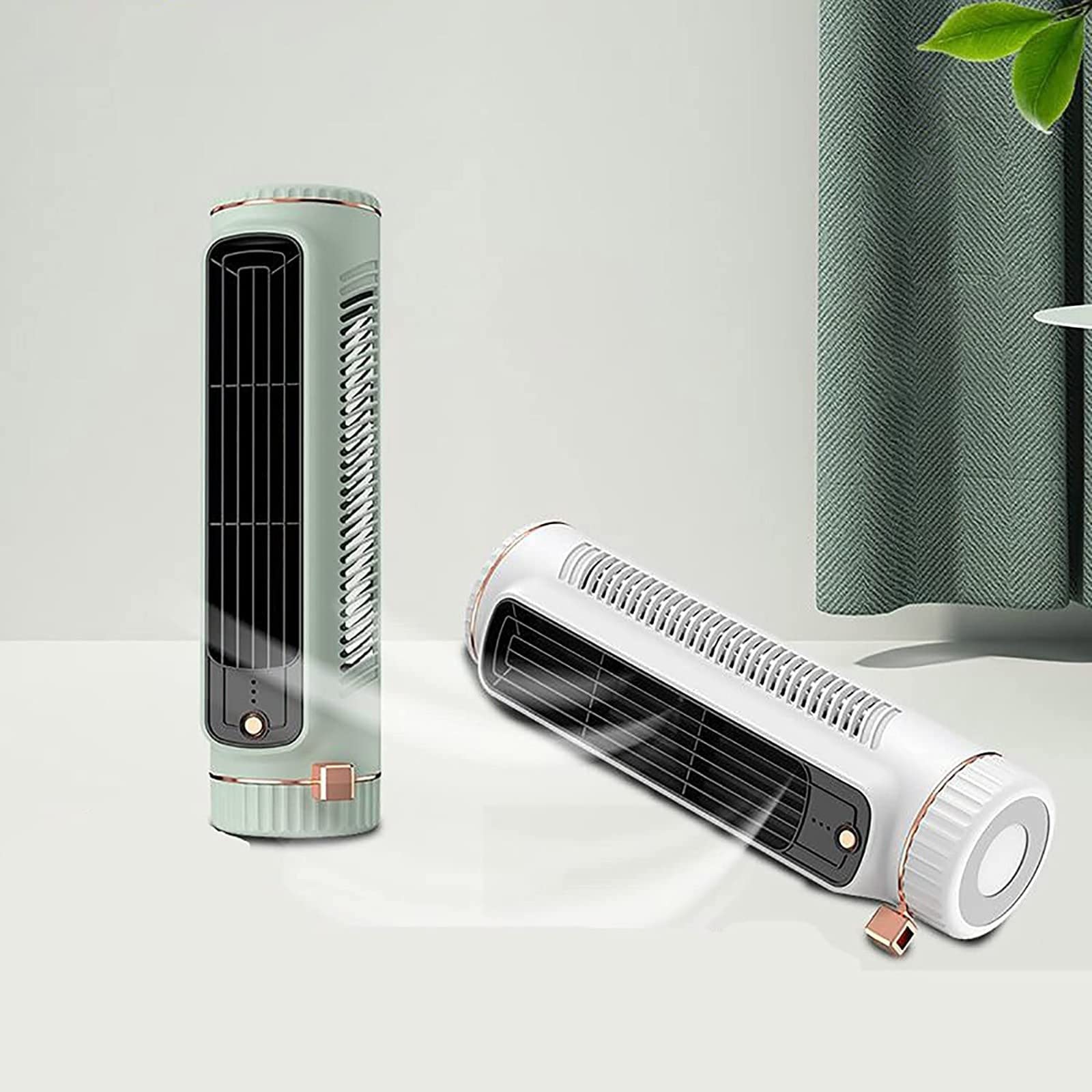 Przenośny klimatyzator, automatyczny letni wentylator stołowy z ruchomą głowicą, osobiste mini urządzenie chłodzące USB, bezprzewodowy klimatyzator z rozpylaczem 3-biegowy do sypialni Home Of