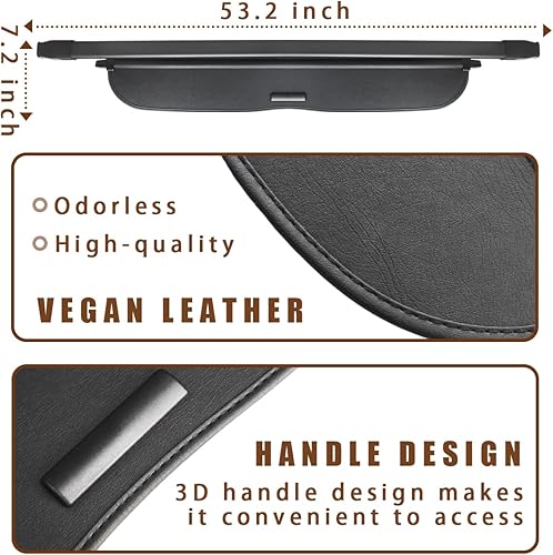 Miniatura 7 de Muslogy Funda de carga retráctil para maletero CR-V 2023, cubierta de seguridad para maletero trasero compatible con Honda CRV 2023 de 6 generación