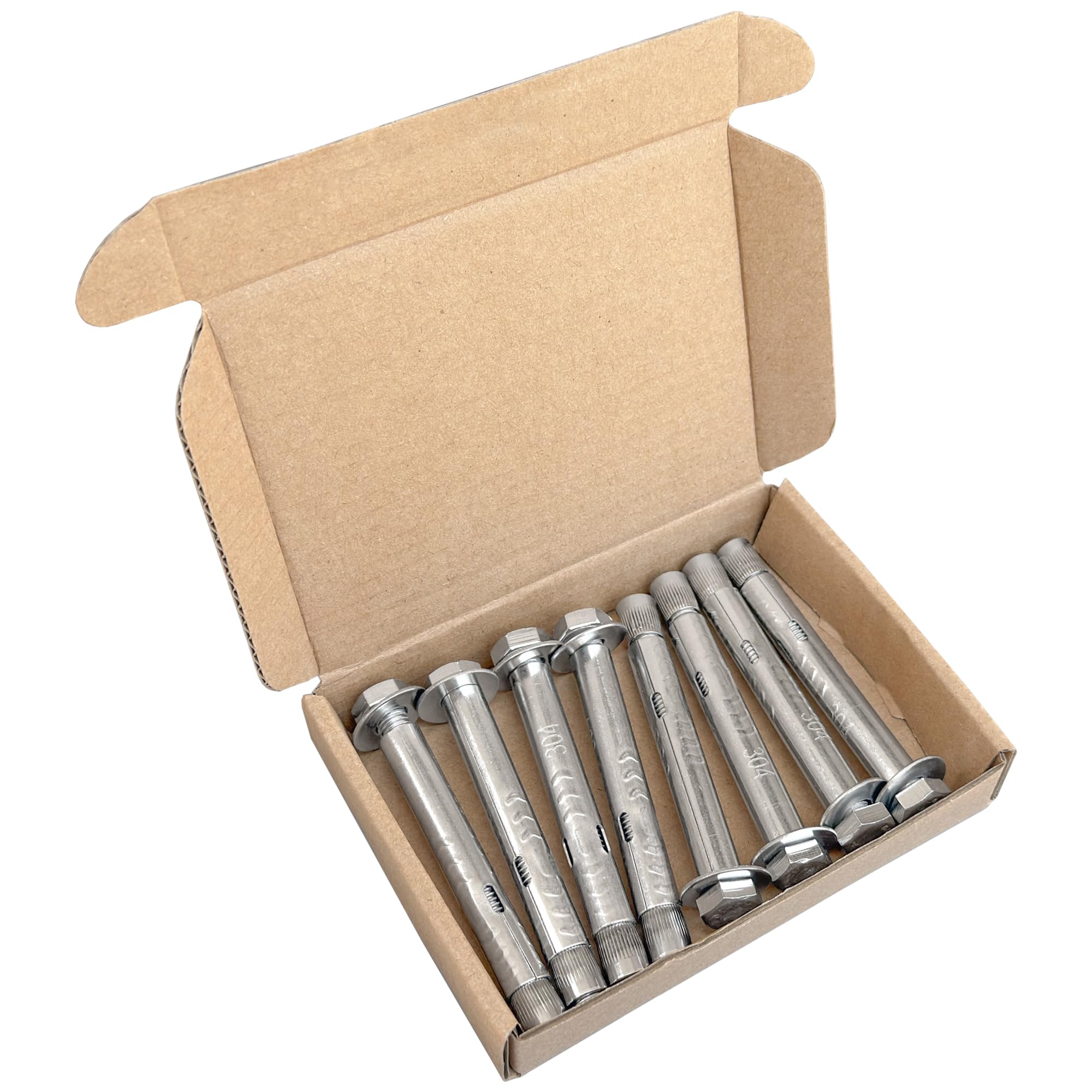 8 Piece Heavy Duty Stainless Steel Expansion Bolts,External Hex Expansion Anchor Bolt (M8 x 80mm) - Image 3