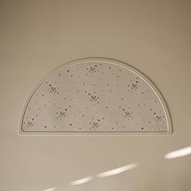 mushie x Bluey Silicone Placemat for Kids | BPA-Free Non-Slip Design (Bluey Ivory)