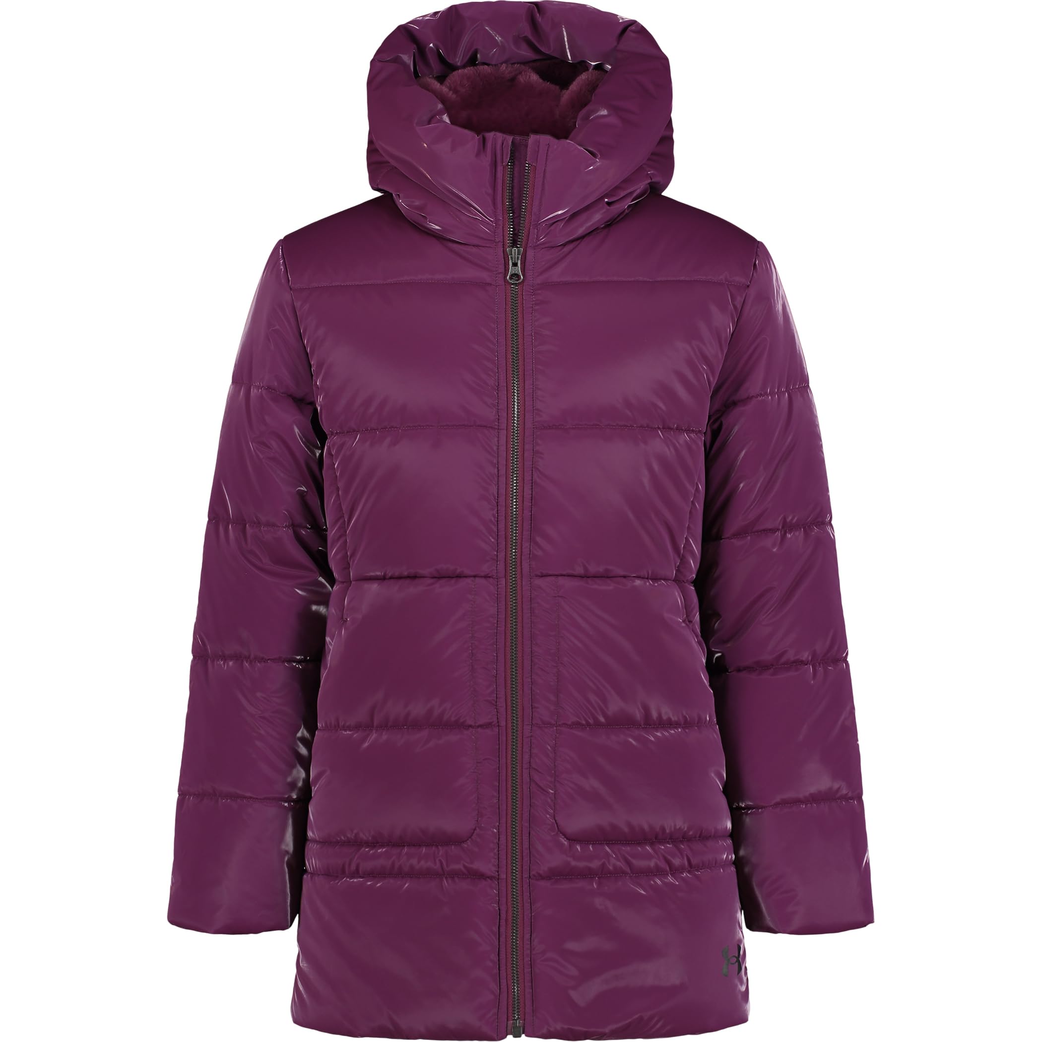 Under Armour Girls' Quilted Puffer Jacket, Front Pockets & Hooded Back, Mid-Weight & Water Repellent