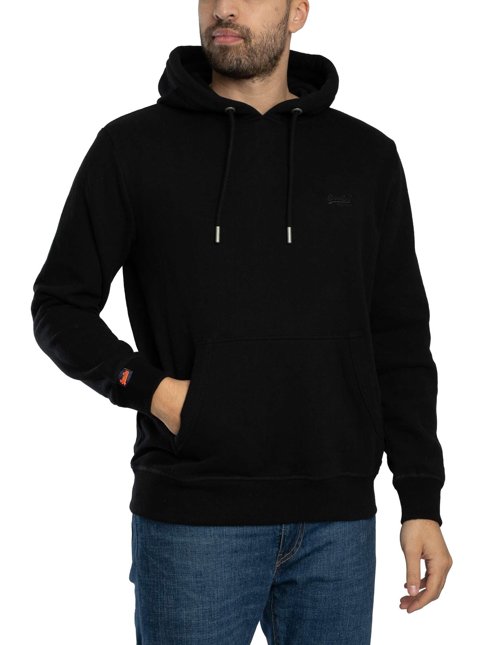 Superdry Essential Logo Hoodie S Black