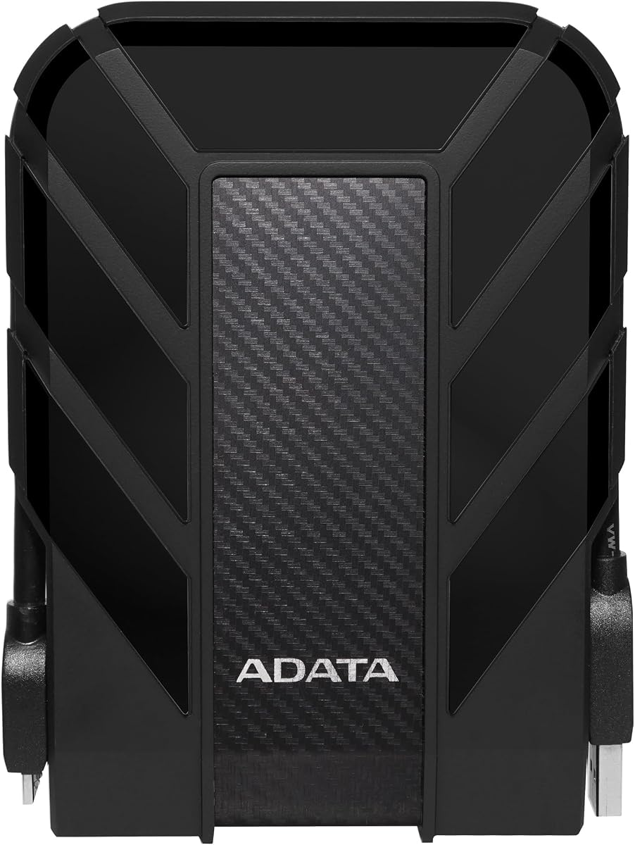 HD710 Pro - 2 TB External Hard Drive - Shockproof, Waterproof & Dustproof - Durable Storage - For Gamers, Students & Professionals - Mac, PC & Linux Compatible - Black - AHD710P-2TU31-CBK