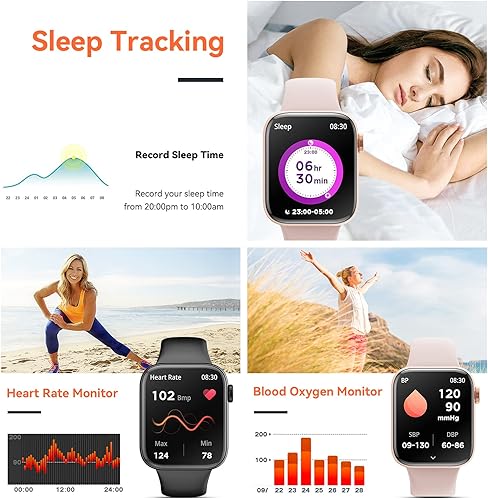 Miniatura 4 de Relojes inteligentes para mujeres y hombres pantalla táctil completa de 185 pulgadas llamadas Bluetooth respuestahaz llamadas reloj inteligente