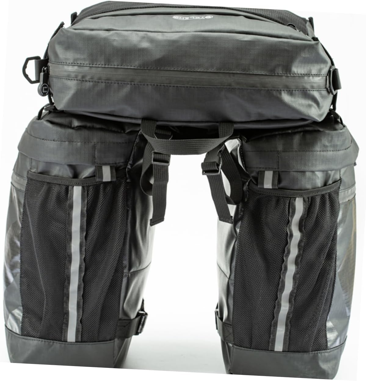 VANZACK 1Pc Cycling Bag Rear Shelf Pannier for Mountain Bike Reflective Design for Night Safety for Outdoor Riding and Long Distance Travel Durable Storage