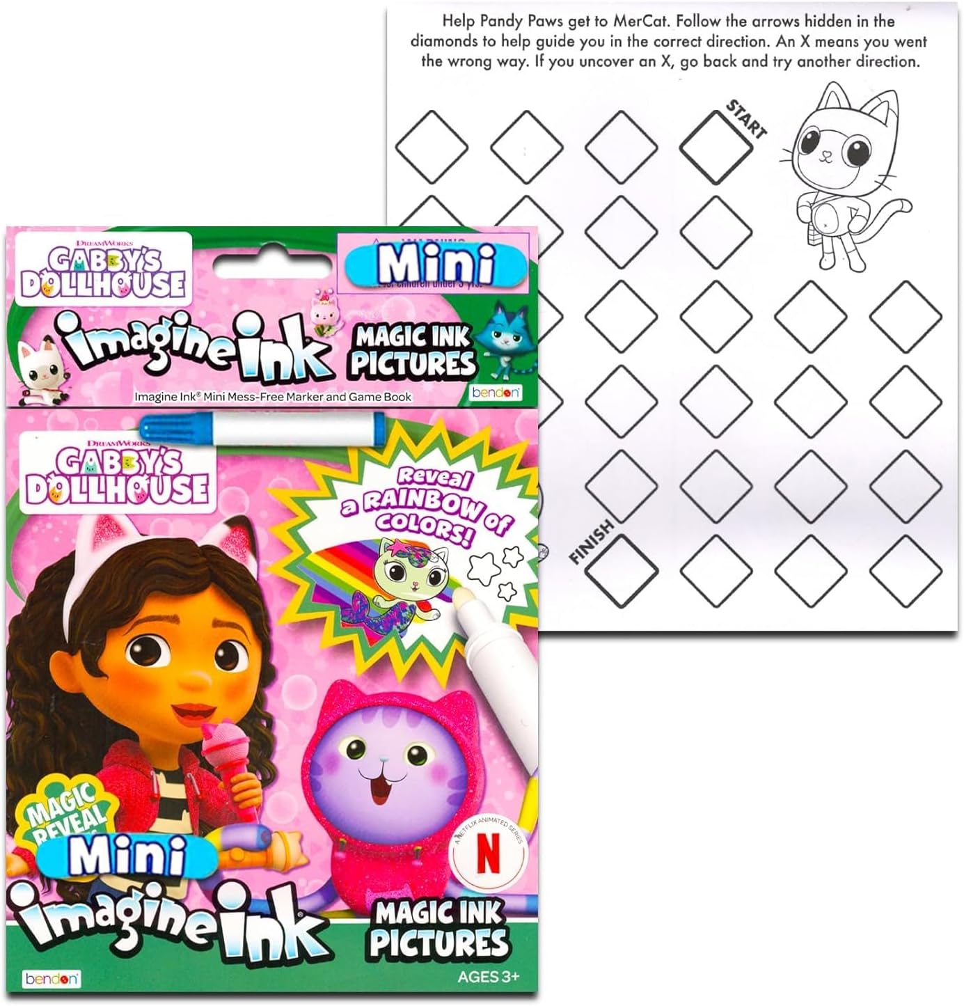 DreamWorks Gabby's Dollhouse Read Along Books for Kids - Bundle with 8 Read Aloud Books and Electronic Reader, Mini Coloring Book, Stickers, More | Gabby's Dollhouse Reader Book Set