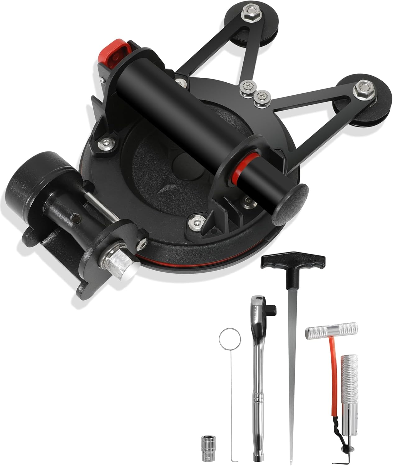 Auto Windshield Glass Removal Tool Kit, Without Cutting line, Dual-Cutting, Auto Glass Cut Out Tool with Locking Function, with Threader and Windshield Cutter for Cars and Trucks