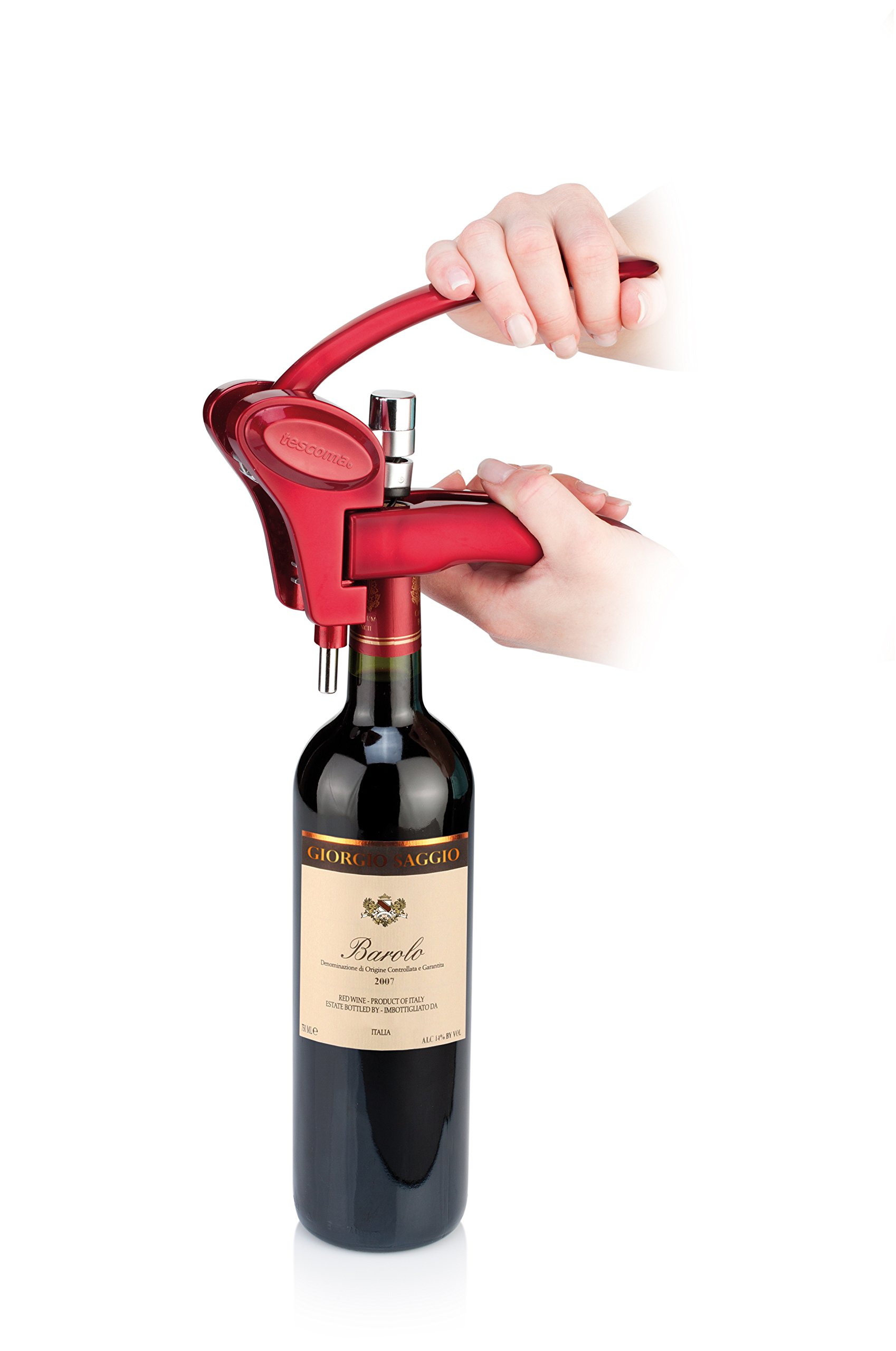 Cavatappi A Leva Tescoma Uno Vino - Con Spirale Antiadrente, 20 Cm, Effetto Soft Touch - Per Tappi In Sughero - Foto 7