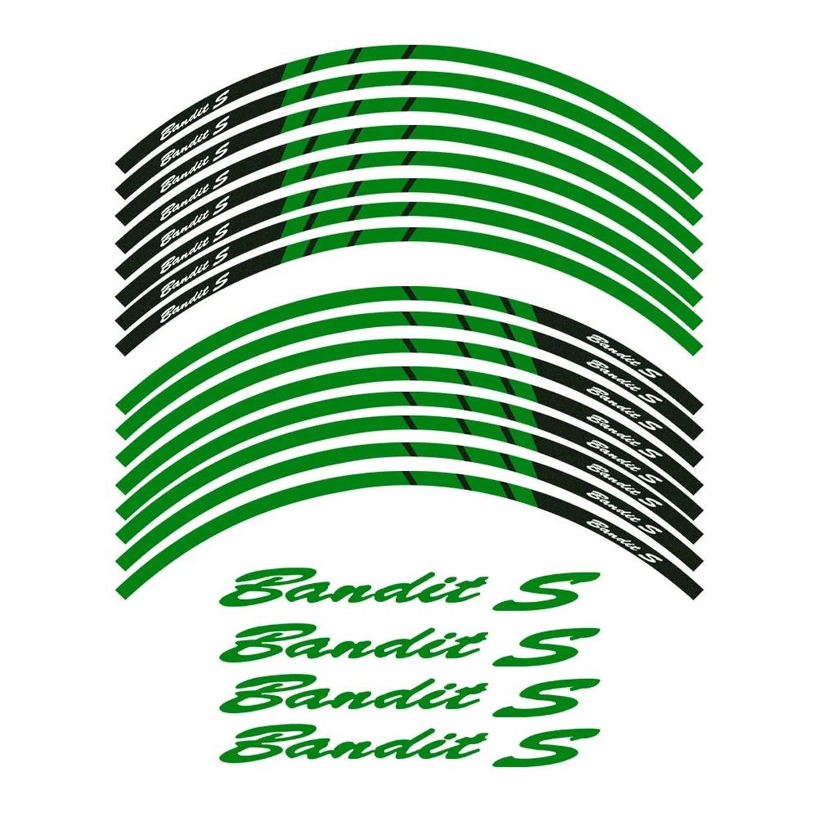 Reflective Motorcycle Wheel Stickers Fits for Suzuki Bandit 1200 600 Tire Decoration Rim Decals