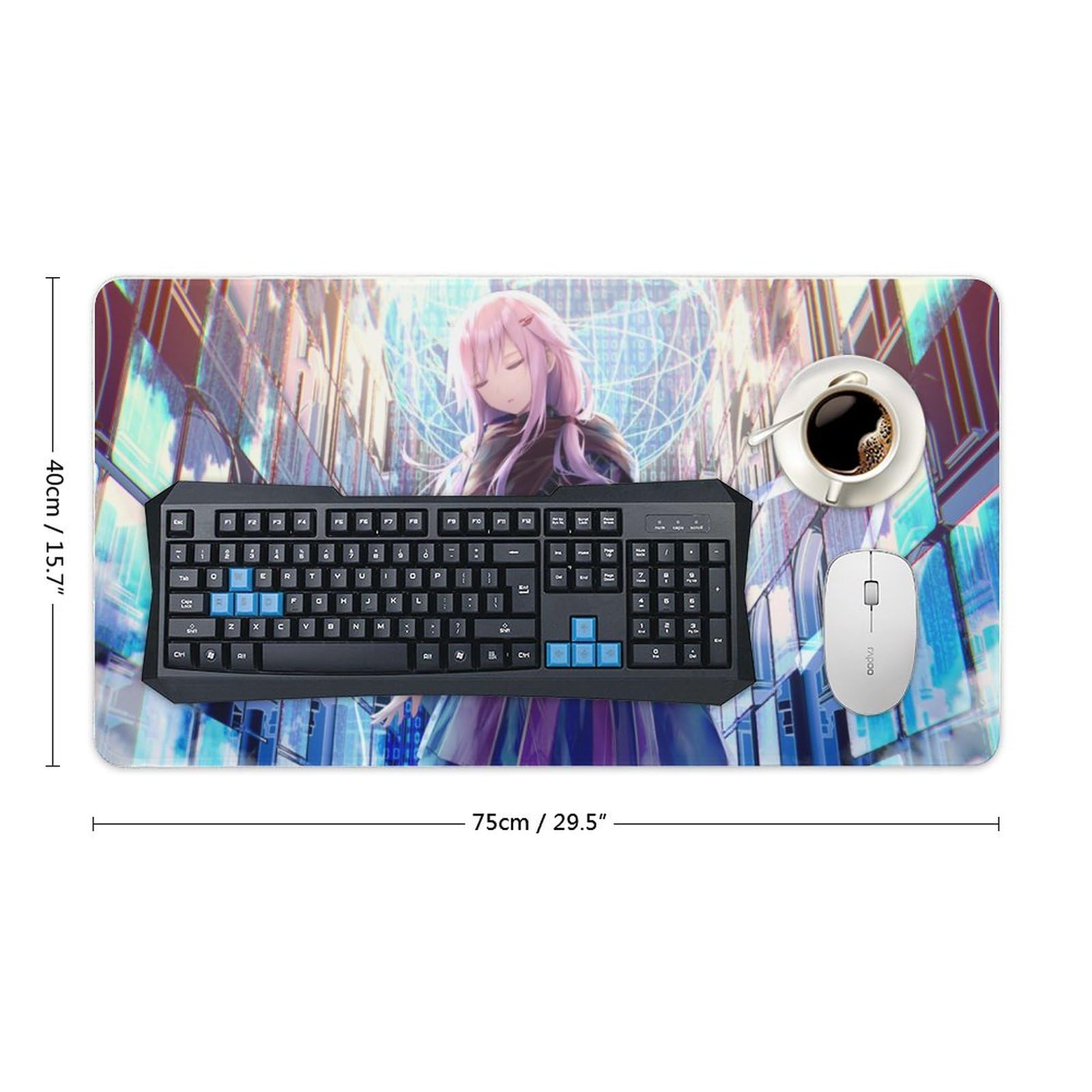 楪いのり デスクマット マウスパット プレイマット Amazon.co.jp：楪いのり 大型 マウスパッド ゲーミング アニメ 滑り