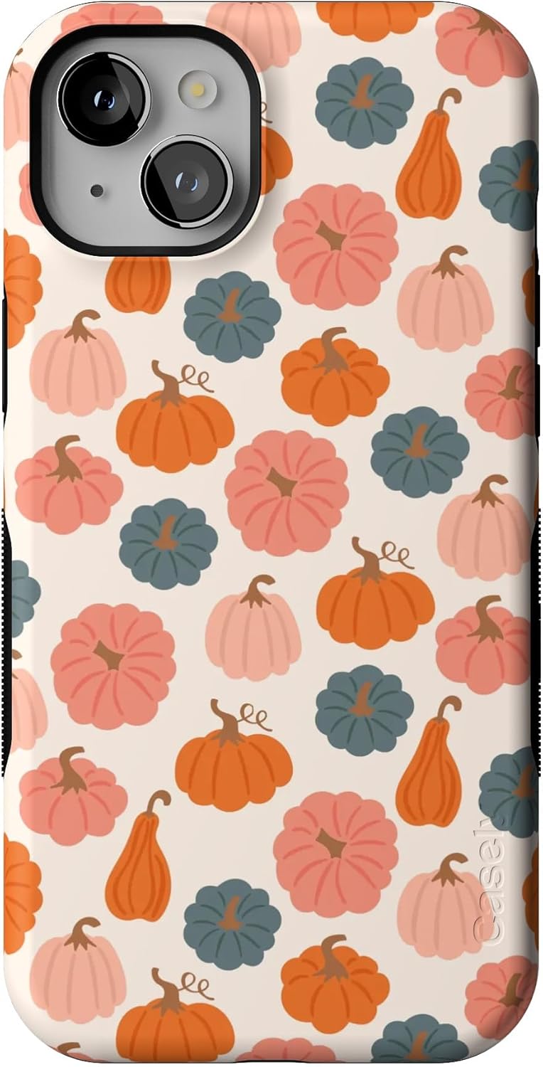 Casely iPhone 15 Case | Oh My Gourd | Pumpkin Patch | Bold Protective Case Design | Compatible with MagSafe
